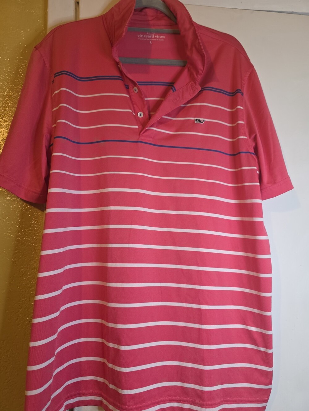 Vineyard Men's Polo Shirt Sz L